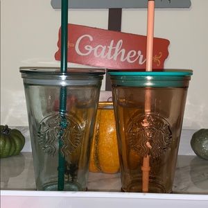 {SOLD} Starbucks grande glass tumblers